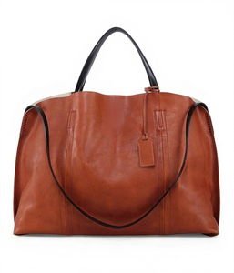 Sacs à main décontractés écologiques pour femmes en cuir véritable grande capacité avec fermeture éclair étanche et sangle réglable légers - Product Image 4
