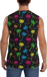 Custom Men's Muscle <b>Tank</b> <b>Top</b> <b>Knitted</b> 100% Cotton Soft Stretch Breathable Sleeveless Gym Workout Bodybuilding Fitness Training - Product Image 2