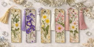 Marque-pages décoratifs personnalisés en résine avec logo sur mesure, design Art Déco, nom unique, pour livres, Coran, cadeau réfléchit pour Diwali - Product Image 6