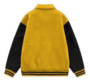 Chaqueta Varsity de Lana Transparente Personalizada de Alta Calidad para Hombre, Talla Grande, Chaqueta de Poliéster para Hombre con Forro de Satén - Product Image 2