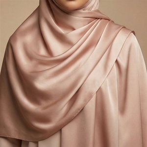 Women Solid Color Silk Satin Shawl Daily Wear Elegant Soft Fabric <b>Scarf</b> for Ethnic Style - Product Image 5
