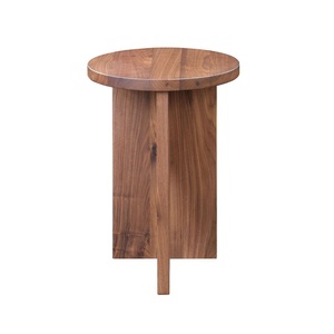 Modern <b>Round</b> <b>Wood</b> <b>Coffee</b> <b>Table</b> Minimalist Design Handmade Living Room Furniture Entryway or Hallway Accent Positioned In Narrow - Product Image 1
