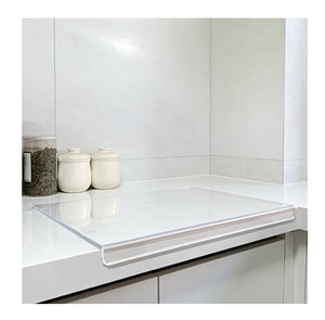 Planche à découper en acrylique trempé, forme rectangulaire, compatible lave-vaisselle, pièce unique, protection de comptoir de cuisine, bloc de découpe - Product Image 1