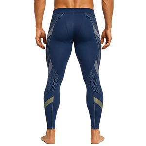Leggings de compression sportifs pour hommes, personnalisés, haute élasticité, séchage rapide, imprimés, taille élastique, pour la gym, la course, le fitness, l'entraînement, l'athlétisme - Product Image 5