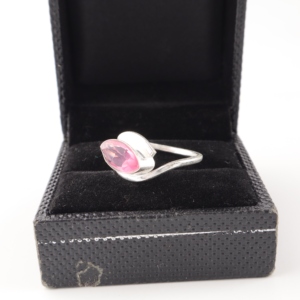 Beautiful Designer Pink Tourmaline 925 Sterling Silver Plated <b>Brass</b> <b>Ring</b> Jewellery For Women And Girls Wear In Wedding Party's - Product Image 3