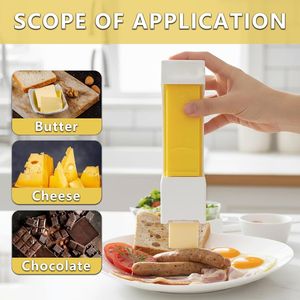 Taglierina per Burro in Acciaio Inox con Lama a Un Solo Tocco, Strumento Efficiente per Dessert con Dispenser - Product Image 2