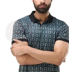 Chemise Homme Premium en Jersey Uni Anti-Plis à Manches Courtes – Personnalisation de Marque, Tenue Décontractée ou Uniforme d'Entreprise - Product Image 1