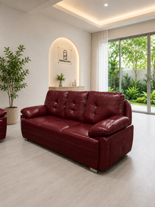Moderno Conjunto de Sofá 3-2-1 Vegas Marrón de 321 Asientos para Oficina, Sala de Estar, Hotel, Patas de Acero Inoxidable, Tela Premium Personalizada, Ecológico - Product Image 5