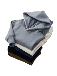 Otoño Invierno mujer Terry Hoodie Oversized Fit Streetwear diseño personalizado logotipo frontal bordado o estampado 100% poliéster - Product Image 5