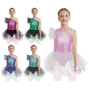 Costumes de ballerine pour filles de 6 à 16 ans, tutu, justaucorps, robe de danse, vêtements de danse pour la pratique du ballet, la danse artistique, la compétition de patinage artistique, les fêtes - Product Image 1