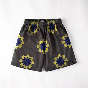 Summer Custom Blank Quick Dry Athletic Gym 100% Polyester <b>Men</b> Plain Mesh <b>Shorts</b> <b>with</b> <b>Pocket</b> <b>Men's</b> Knee-Length Polyester <b>Shorts</b> - Product Image 5