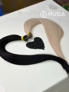 Extensions de cheveux vierges vietnamiens Rusa Hair Nano Rings, double trame machine, couleurs personnalisables, lot de 100g - Product Image 1