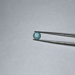 Fluorita Azul Natural, Corte Redondo Tipo Sugarloaf, 8mm, 2.8 Ct, de Afganistán, para Fabricación de Joyería DIY - Product Image 1