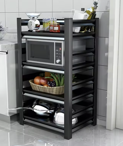 Étagères de rangement métalliques sans boulons à 4 niveaux fabriquées au Vietnam (OEM/ODM) avec garde-corps pour cuisine, garage et entrepôt - Product Image 4