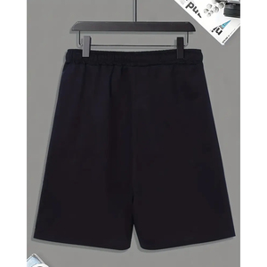 Ensemble polo et short homme été, couleur unie, impression sérigraphique personnalisée OEM, logo frontal, manches courtes, col rond. - Product Image 4