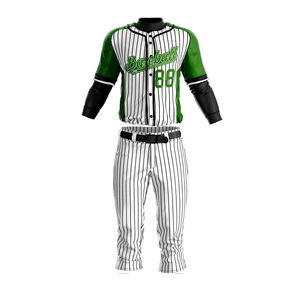 Uniforme de Béisbol para Adultos, el Más Vendido, al Mejor Precio, Sublimado, Transpirable, de Poliéster - Product Image 1