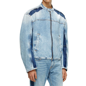 New Design Custom Hooded Denim Jacket for Men 100% Cotton Winter Windbreaker with <b>Back</b> Printing OEM Service - Product Image 3