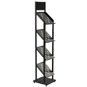 Luxury Heavy <b>Weight</b> Metal Magazine Holder <b>Stand</b> Cum Rack for Office School Library & Reception Areas | Garment Displays - Product Image 3