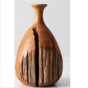 Vase décoratif en bois sculpté à la main, style artistique, pour la maison, le bureau et les cadeaux – Vente directe usine – Meilleures ventes - Product Image 2