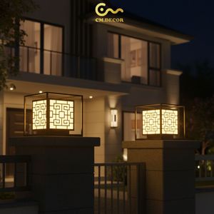 Black Gate pillar light Viet Nam CM Decor Outdoor/Wall/Villa/Garde 1-Year Constant Light 3500K (Warm White) AC 220V( ± 10%) LED - Product Image 6