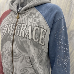 เสื้อฮู้ดซิป SnowGrace แขนเสื้อแบบแร็กแลน พิมพ์ลายแบบซับลิเมชั่น สำหรับทุกเพศ สวมใส่สบายในฤดูหนาว - Product Image 6