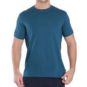T-shirt unisexe en coton premium bleu sarcelle, finition mercerisée, qualité export, coupe ajustée, décontracté, de luxe, basique, pour tous les jours - Product Image 5