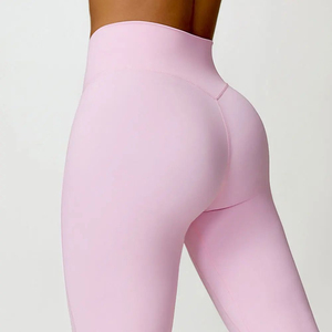 Leggings Deportivos para Mujer, Coloridos, de Algodón/Fibra de Bambú, Tejidos, de Secado Rápido, Transpirables, de Cintura Alta, Ajustados, Elásticos - Product Image 6