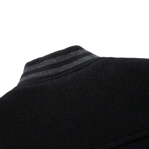 Chaquetas de Hombre al por Mayor con Parches Bordados en Chenilla Personalizados, Chaquetas Bomber con Mangas de Cuero, Chaquetas Varsity de Béisbol con Letras - Product Image 6
