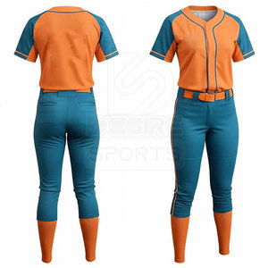 Ensemble d'uniformes de softball élégants pour femmes DESIRE SPORTS – Personnalisable, en polyester respirant, tissu à séchage rapide, maillot et pantalon légers - Product Image 4
