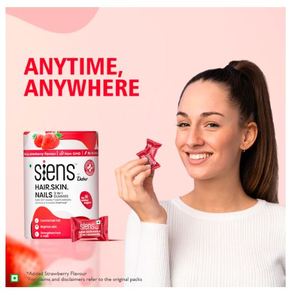 Gomitas Siens By Dabur 3 en 1 para Cabello, Piel y Uñas, Aclara la Piel, Controla la Caída del Cabello, Fortalece el Cabello y las Uñas, Paquete de 2 - Product Image 3