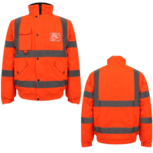 Chaqueta de Seguridad Reflectante Unisex de Alta Visibilidad Personalizada, con Capucha, Impermeable, Transpirable, para Invierno - Product Image 6