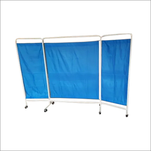 Hospital Mobile Medical Ward <b>Bed</b> <b>Side</b> Screen 3-Folding Stainless Steel Patient Bedside Screen Industrial Design Metal Furniture - Product Image 3