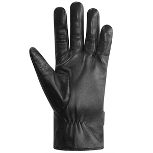 Gants en cuir noirs simples pour hommes, accessoires de mode, vente en gros, pour fitness, conduite en extérieur et hiver - Product Image 4