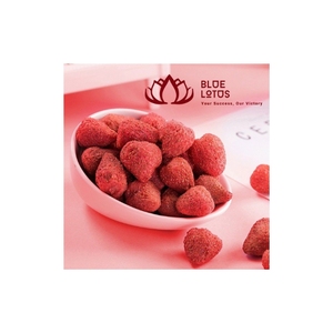 2026 Qualité supérieure Fraise lyophilisée croustillante pour ingrédient de boulangerie et décoration de crème glacée, transformation propre - Product Image 1