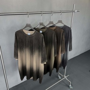 T-shirt unisexe col rond vintage 2026 de qualité supérieure délavé à l'acide pour hommes, vente en gros, 100 % streetwear, grandes tailles - Product Image 6