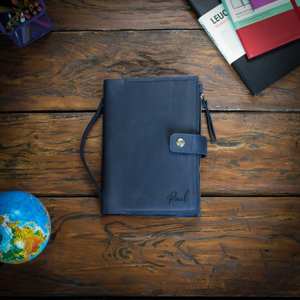 Funda de Cuero Hecha a Mano para Cuaderno/Diario, Tamaño A5, Recargable, Organizador, Protección, Resistente a Olores, LNBC-0135 - Product Image 1