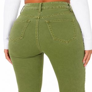 HAMIO SPORTS Women's High Waist Wide Leg <b>Denim</b> Waterproof Casual Pants Eco-Friendly <b>Stretch</b> Winter - Product Image 5