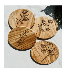 Wood Coaster for Home and <b>Kitchen</b> Wedding Ceremony Gift Wood Coaster Wholesale High Quality Custom Logo - Product Image 6