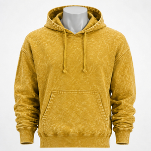 Sweat à capuche pour homme, effet délavé, conçu avec une apparence unique et une construction confortable pour un style de vie urbain. - Product Image 1