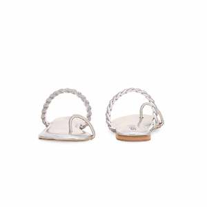 Sandales à talons argentées Fancy Chappal FN0766 - Product Image 2