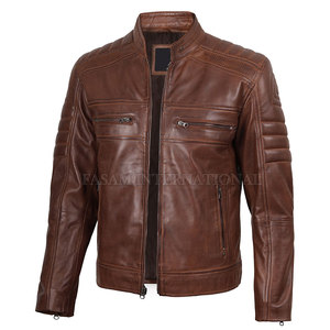 Factory Direct Sale Men Leather Winter <b>Jacket</b> <b>Light</b> <b>Weight</b> Men Leather <b>Jacket</b> <b>Plus</b> <b>Size</b> Leather <b>Jacket</b> - Product Image 1