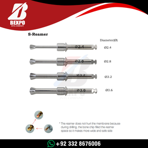 Kit de Elevación de Seno para Implantes Dentales, Juego de Instrumentos Hidráulicos para Elevación de Seno con Escariadores S, Tapones y Separadores de Hueso, Herramientas Quirúrgicas - Product Image 4