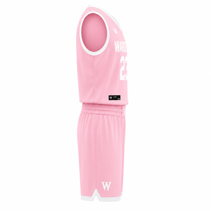 Ensemble de maillot de basket-ball WARPRO, sublimé, anti-transpiration, unisexe, adulte, col en V, sans manches, haute qualité, débardeur et short - Product Image 3