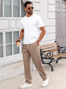 Trendy Mens Cotton Sweatpants Premium Casual Breathable Comfortable Eco-Friendly Quick Dry Lightweight Mid Waist Drawstring - Product Image 5