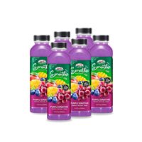 Fabrication en gros OEM de smoothies violets à marque privée, avec logo personnalisé, saveurs myrtille, raisin rouge, mangue, multivitamines liquides pour petit-déjeuner