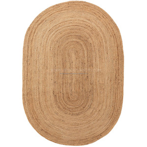 Customized Color & Shape ,Design of Jute <b>Rugs</b> Carpets for <b>Outdoor</b> & Indoor Home , Hotel , Bedroom Decoration Square Jute <b>Rug</b> - Product Image 1