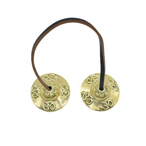Címbalos Tibetanos de Latón para Oración, Pooja, Meditación, Campanas Tradicionales para Templo, Decoración del Hogar, Práctica de Yoga - Product Image 1