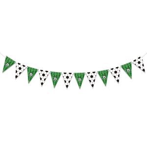 Soccer Party Bunting Banner Football Themed Party Decoration Kit Soccer Ball Garland Triangle Flag Banner - Product Image 5