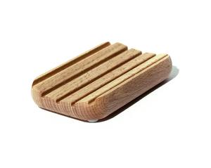 Support à Savon en Bois Premium Fait Main, Plateau de Drainage en Bois Naturel pour Savon de Bain, Accessoire de Décoration Rustique pour Salle de Bain et Maison - Product Image 4