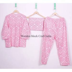 Robe longue vintage 100 % coton à manches longues, imprimée à la main, respirante, taille élastique, décontractée pour femme - Product Image 5